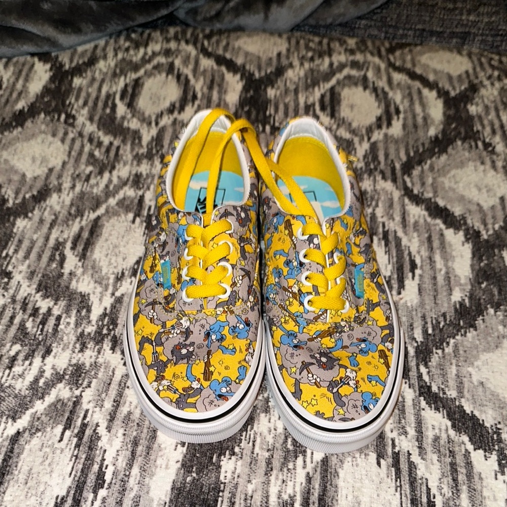 Vans Yellow Cartoon Shoes